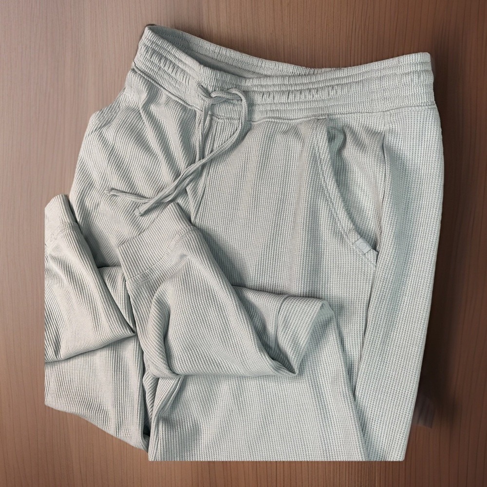 Hollister Gilly Hicks Waffle Knit Joggers Lounge Sweatpants Mint Green Womens XS